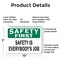 Signmission Safety Culture Sign, 10 in Width, Plastic, Rectangle OS-2PACK-SF-P-710-L-19601 - alternate 5